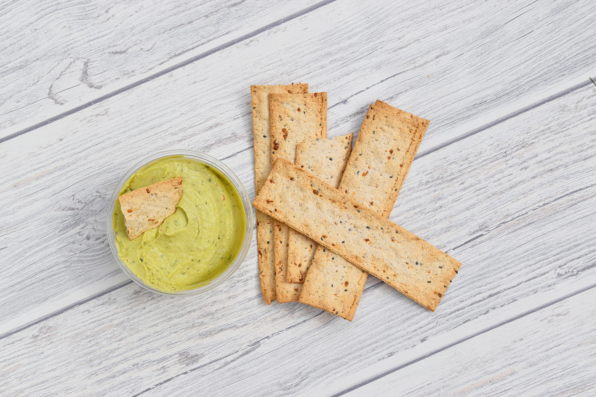 Guacamole and crisps